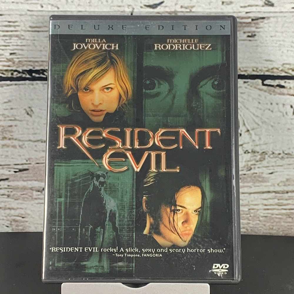 Resident Evil (DVD, 2002) Milla Jovovich, Michelle Rodriguez, Eric Mabius Horror